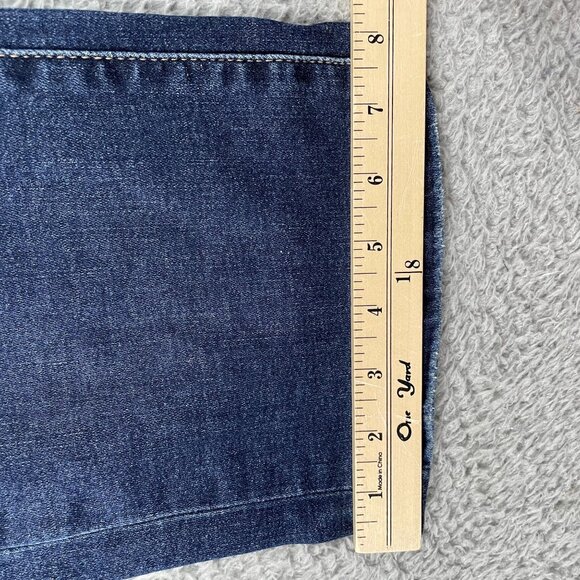 American Eagle Jeans Womens 6 Curvy High Rise Skinny Kick Boot Denim - Picture 8 of 9